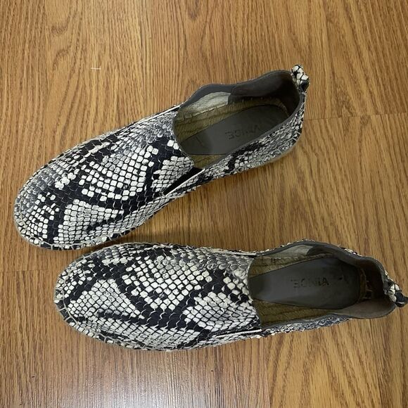 VINCE. Python snakeskin espadrille slip on shoes size US 10 - Picture 3 of 8